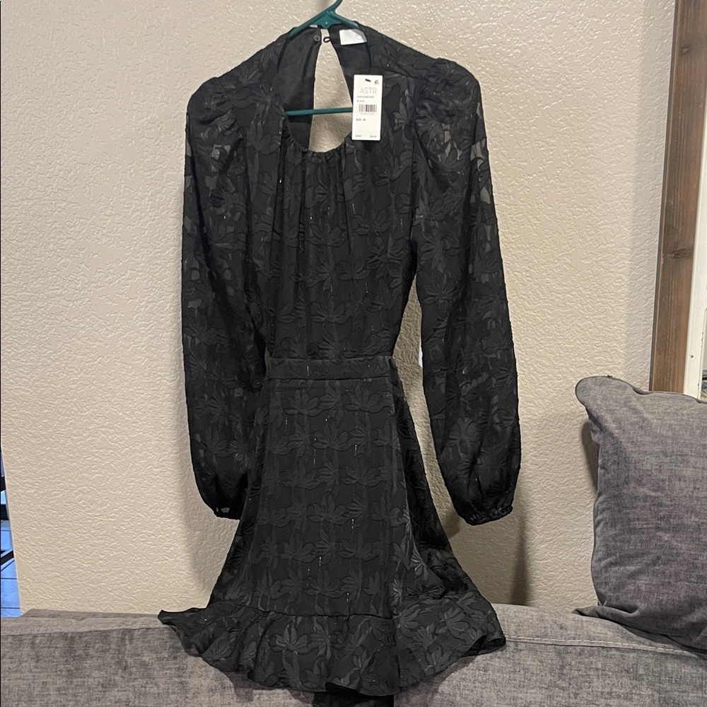 Aritzia Black Long Sleeve Dress